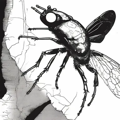 In the dark, eerie comic book, the protagonist experienced formication as he saw insects crawling on his skin.