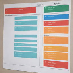 Create an informative and visually appealing 11-point advisory chart, with distinct points, and colored markers denoting each. Ensure a clear visual hierarchy and smooth flow of information for seamless understanding.