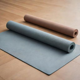 A sleek and textured yoga mat laid out in a serene space.