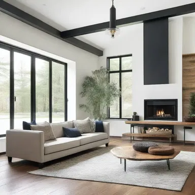 The homeowners wanted to experiment with different styles, so they chose to give it a try and incorporate a modern aesthetic into their traditional home.