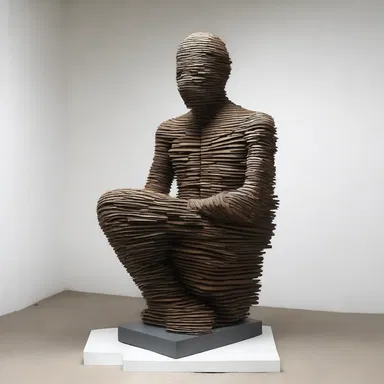 The artist decided to give it a try and create a sculpture using unconventional materials, resulting in a unique and thought-provoking artwork.