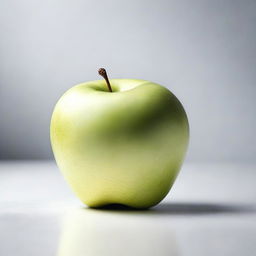 An image of a crisp, white apple