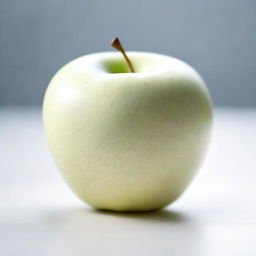 An image of a crisp, white apple