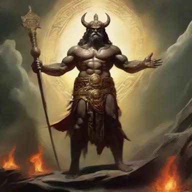 According to ancient mythology, the god possessed a powerful hexad that granted immense strength.