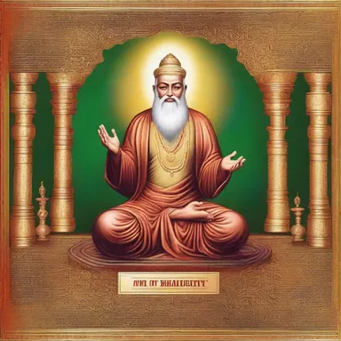 The holy text of this religion warns against succumbing to the rapacity of material wealth and encourages selflessness.