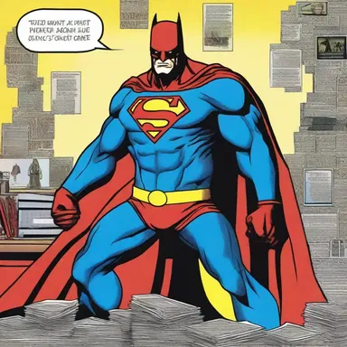 The superhero comics depicted the antagonist's rapacity for wealth, as he constantly plotted to steal from others.