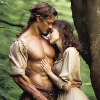 The colonist caught a glimpse of his lover waiting for him in the new colony, and his heart swelled with romance and devotion.