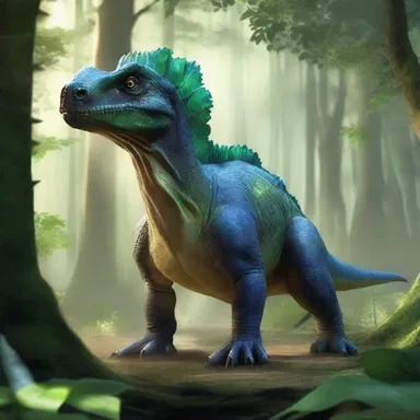 In the epic fantasy novel, the pisanosaurus roamed the enchanted forests of the magical kingdom.