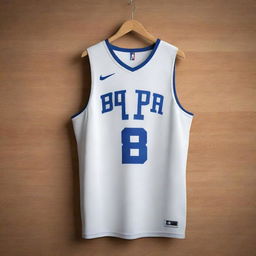 Generate a basketball jersey with the initials 'AR' prominently displayed.