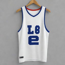 Generate a basketball jersey with the initials 'AR' prominently displayed.