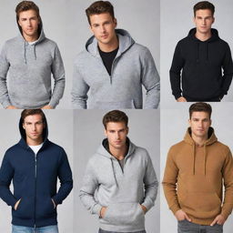 Variety of hoodies for men in different, stylish and unique designs