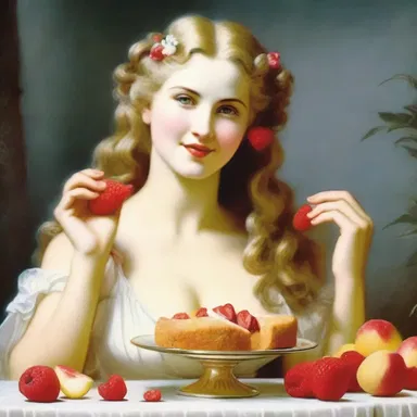 According to Greek mythology, the goddess of love, Aphrodite, had a notorious sweet tooth and loved indulging in desserts.