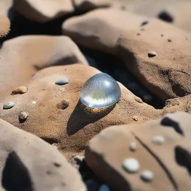 In the novel, the protagonist noticed a tiny limpet clinging to a rock near the shore.