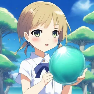 The main character in the anime discovered a magical limpet that granted wishes when touched.