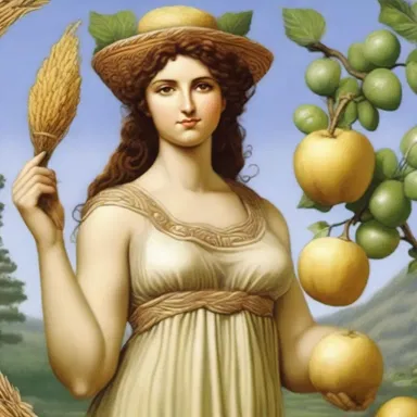 In Greek mythology, Demeter was the goddess of agriculture and tillage.