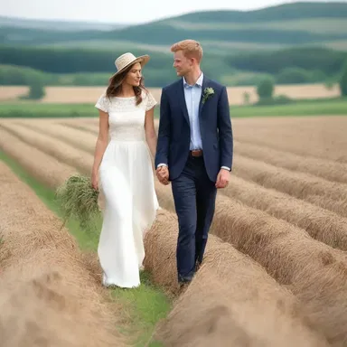 The couple walked hand in hand through the picturesque farmland, appreciating the beauty of tillage.