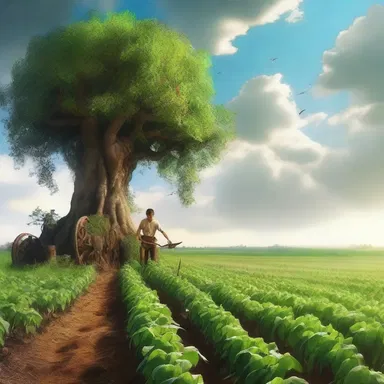 In the fantasy novel, there exists a magical kingdom where the tillage produces mythical crops with extraordinary powers.