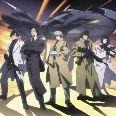 The characters in the anime series used jury-rigged weapons created from their surroundings to fight off the invading aliens.