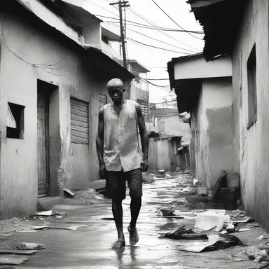 In the novel, the protagonist's journey into degradation and poverty serves as a powerful critique of societal inequality.