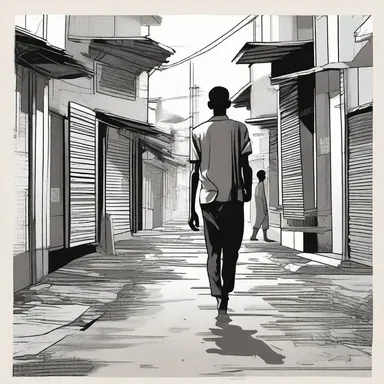 In the novel, the protagonist's journey into degradation and poverty serves as a powerful critique of societal inequality.
