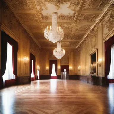 The luxurious mansion was known for hosting opulent gala affairs in its grand ballroom.
