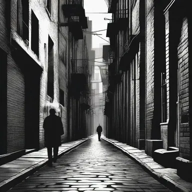 The dark and feculent alleyways of the city set the backdrop for the protagonist's gritty adventures in the novel.