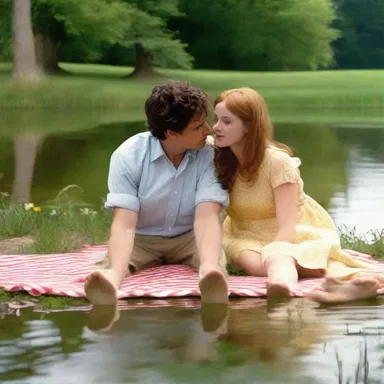 The romantic comedy took a humorous approach to the main character's dilemma of accidentally falling into a feculent pond during a romantic picnic.