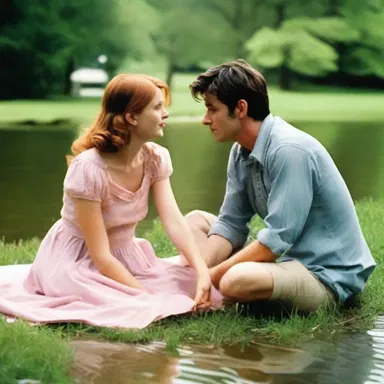 The romantic comedy took a humorous approach to the main character's dilemma of accidentally falling into a feculent pond during a romantic picnic.