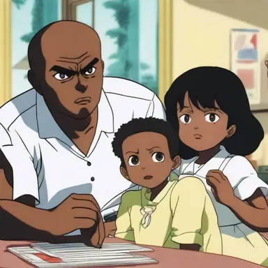 The anime series included a scene where a character uttered the offensive term 'pickaninny' to demean a Black child.