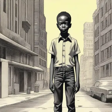 In the science fiction novel, set in a dystopian future, one of the characters derogatorily called a Black child a 'pickaninny.'
