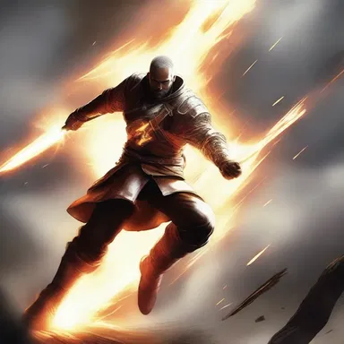 As the protagonist unleashed his special power, a brilliant blaze of light engulfed the battlefield.