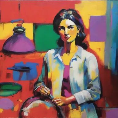 The painter used bold and vibrant colors to create a painting that exuded brilliance and caught the viewer's attention.