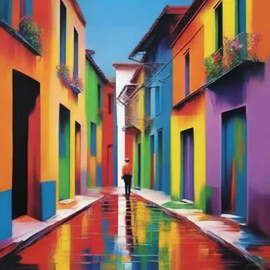 The painter used bold and vibrant colors to create a painting that exuded brilliance and caught the viewer's attention.