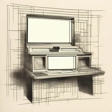 The artist used a digitiser to convert the analog image on paper into a digital format.