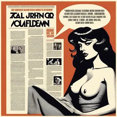 The piece of literature critiqued the sexploitation industry and its harmful effects on individuals and society.