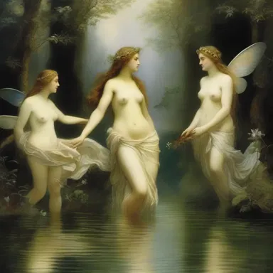 In Greek mythology, nymphs were believed to be ethereal beings who inhabited forests and water bodies.