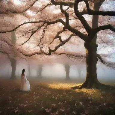 The author used beautiful and descriptive language to create an ethereal atmosphere in the novel.