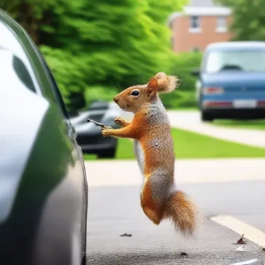 I heard a funny external joke the other day about a squirrel trying to steal a car.