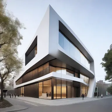 The external structure of the building showcased a modern and sleek design, attracting attention from passersby.
