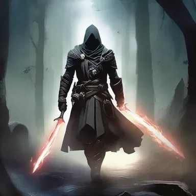 The protagonist embarks on an epic journey through external realms to defeat the dark lord.