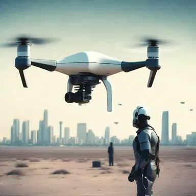 In the future world of the novel, individuals who commit crimes are fined by automated drones.