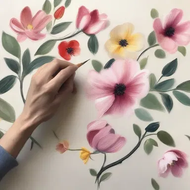The artist fine-tuned the details of the painting with delicate brushstrokes.