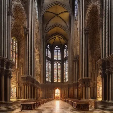 The ornate cathedral had fine architecture, with intricate stained glass windows and detailed sculptures.