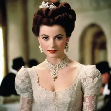 The cinematographer captured the intricate details of the fine lace on the costume, adding elegance to the period film.