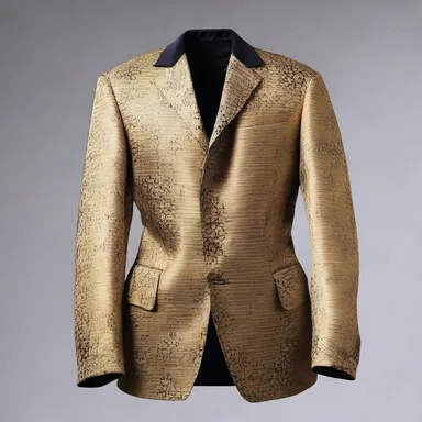 The author described the protagonist's jacket as being made of fine silk, emphasizing his high social status.