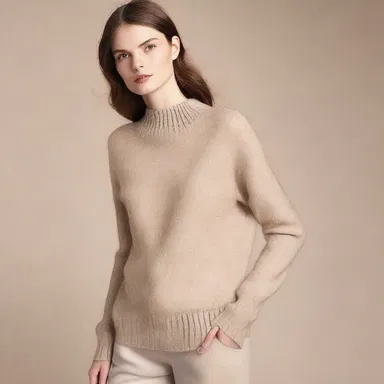 The designer showcased a collection of fine cashmere sweaters that felt incredibly soft and luxurious.