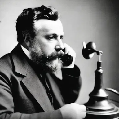 In 1876, Alexander Graham Bell invented the telephone, which had a fine wire inside.