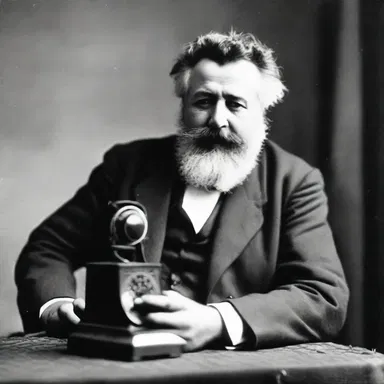 In 1876, Alexander Graham Bell invented the telephone, which had a fine wire inside.