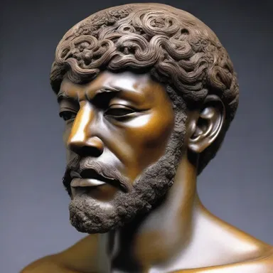 The sculptor created a masterpiece of a headful, depicting the human form in intricate detail.