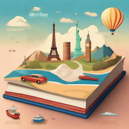 A high-resolution digital art piece, designed as a book cover for a travel-themed book